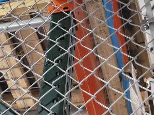 Photo of traditional galvanized chain link fencing