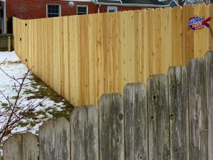 Photo of Stockade wood fence