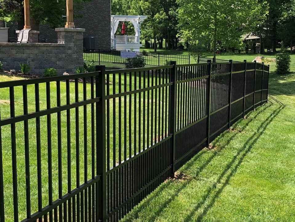 Photo of an aluminum fence in Indianapolis, Indiana