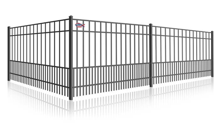 Flat top aluminum fencing for residential and commercial properties in Indianapolis Indiana