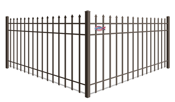 Spear top commercial aluminum fence contractor in Indianapolis Indiana