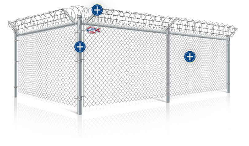 features of commercial chain link fences
