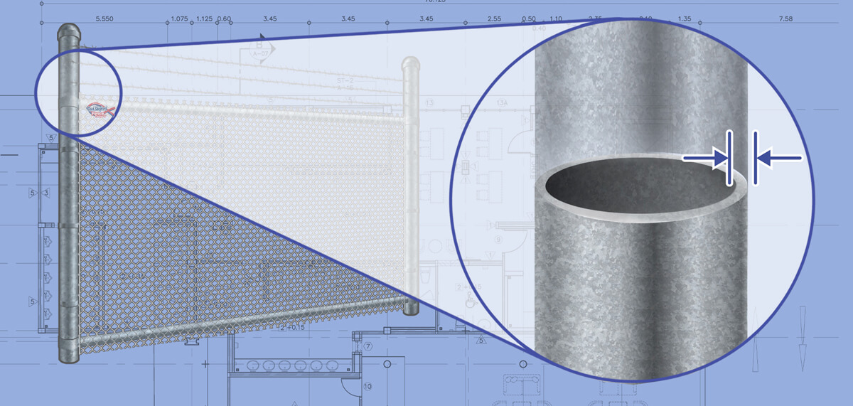 Commercial chain link fence features popular with Indianapolis Indiana businesses