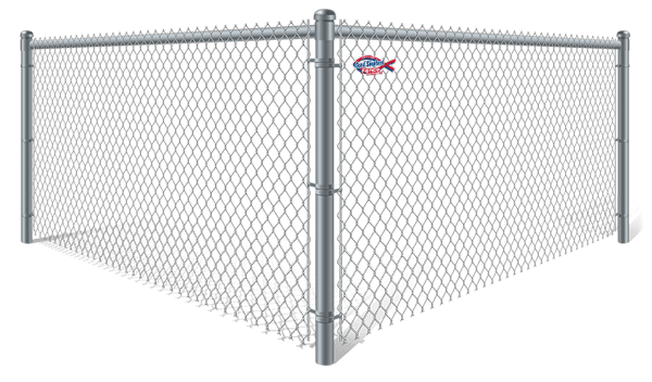 Galvanized commercial chain link fence contractor in Indianapolis Indiana