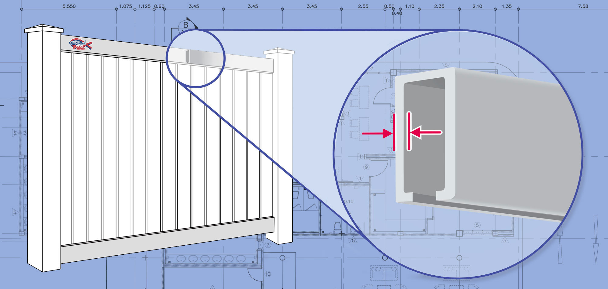 Commercial vinyl fence features popular with Indianapolis Indiana homeowners