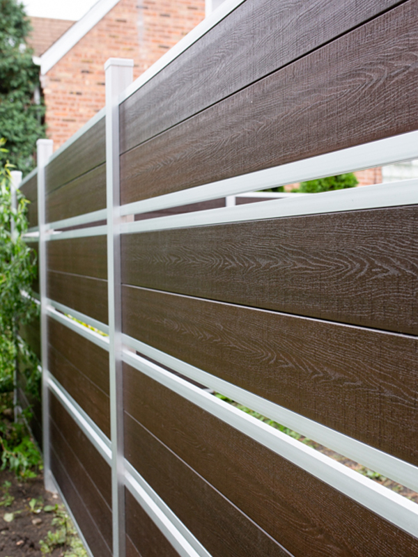 example of a Aluminmum privacy fence in Indianapolis Indiana