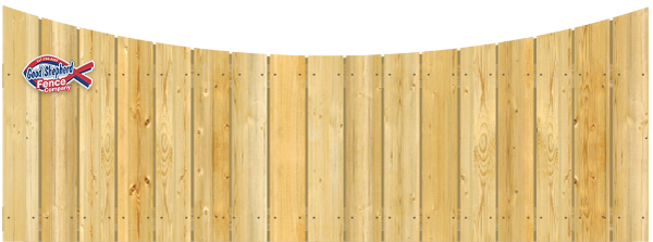 Concave Top Cut - Wood Fence Option