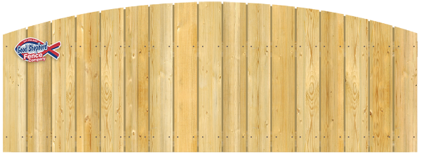 Convex Top Cut - Wood Fence Option