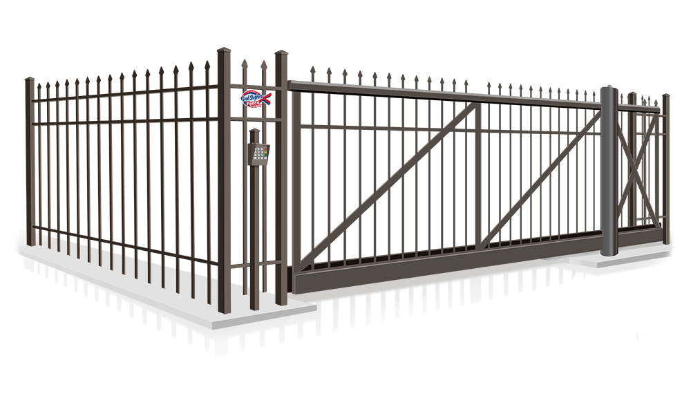 Aluminum - wrought iron Cantilever Gate Contractor in Indianapolis Indiana