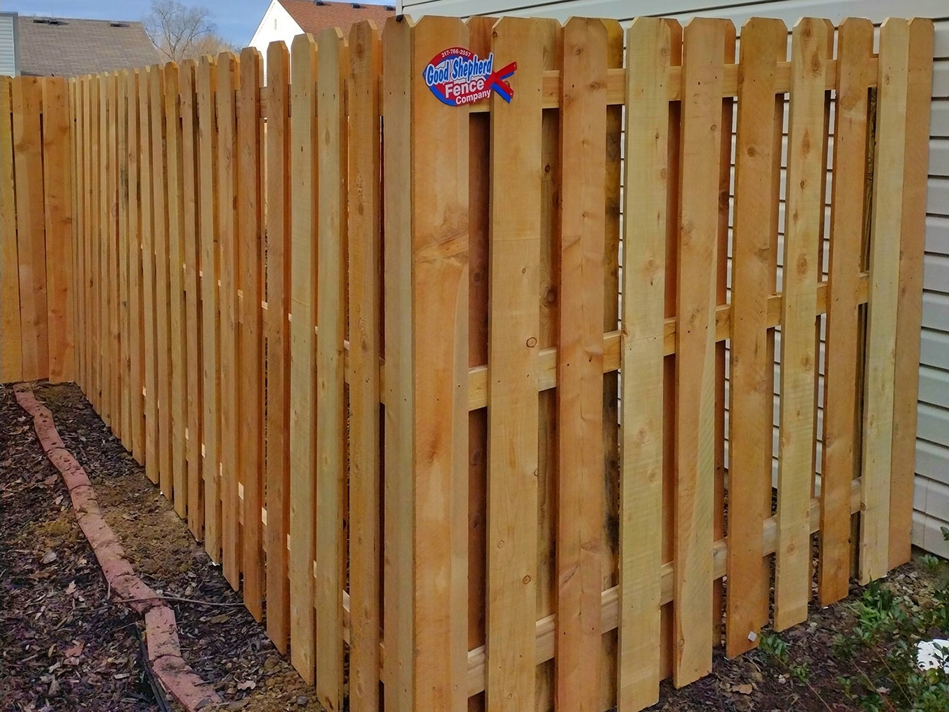 Beech Grove IN Shadowbox style wood fence