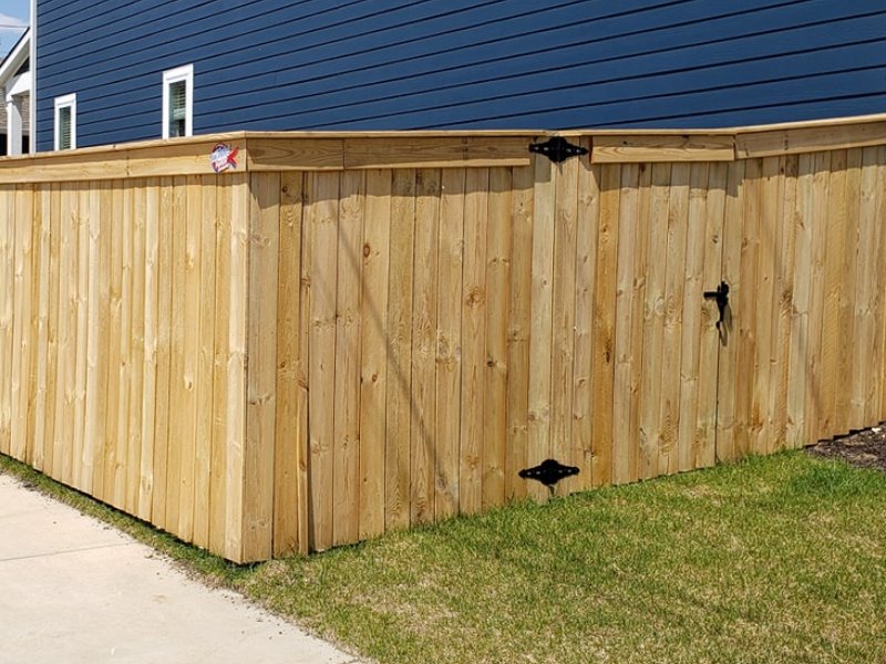 Camby IN cap and trim style wood fence
