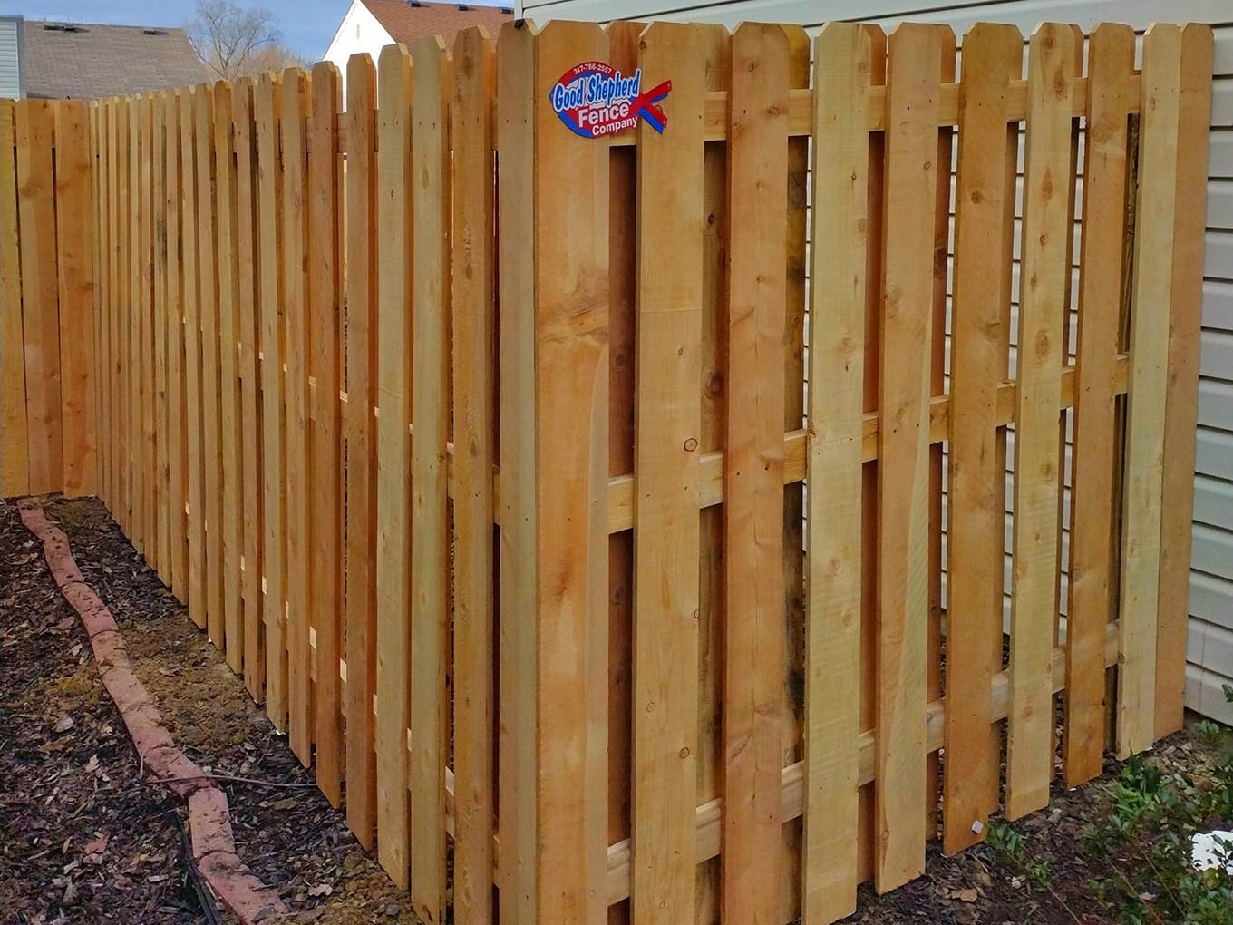 Gary IN Shadowbox style wood fence