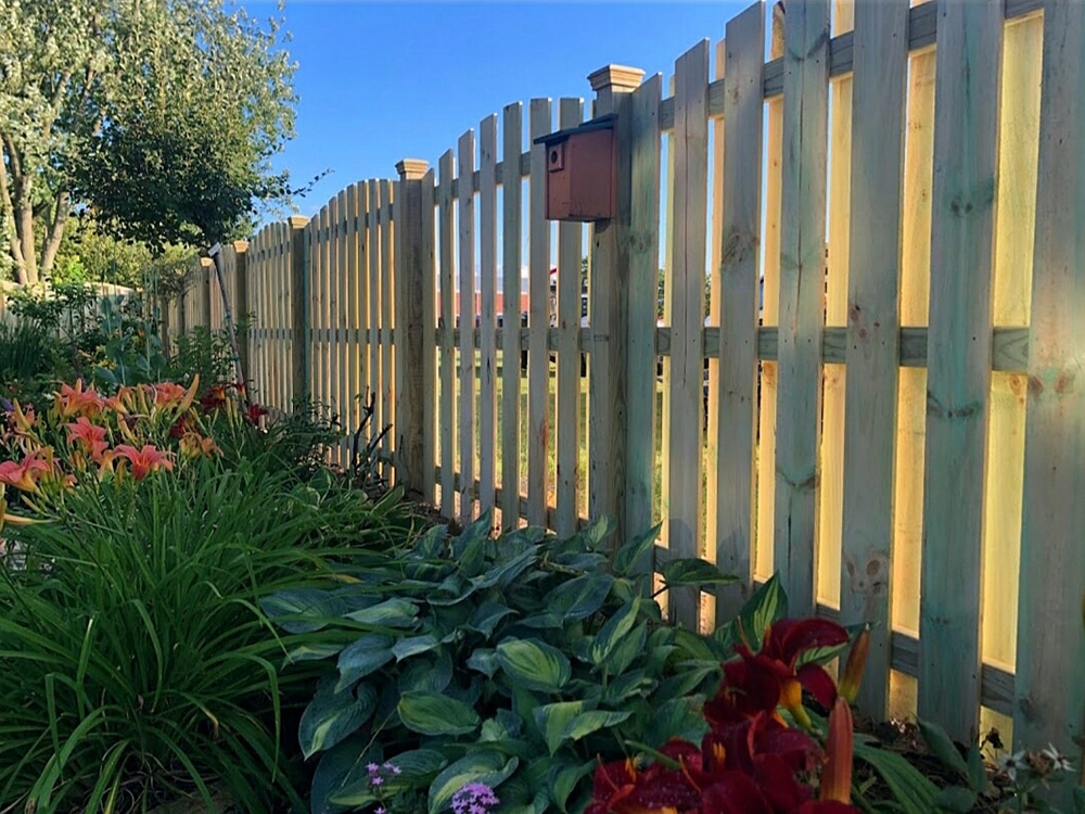 wood fence New Palestine Indiana
