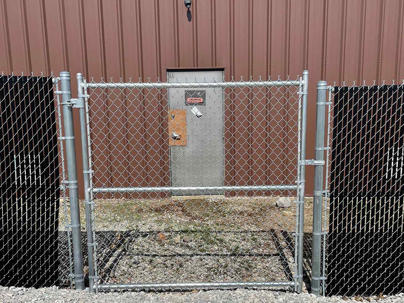 Indianapolis, Indiana commercial chain link fence example