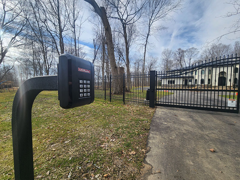 Access control keypad for residential estate drive gate 