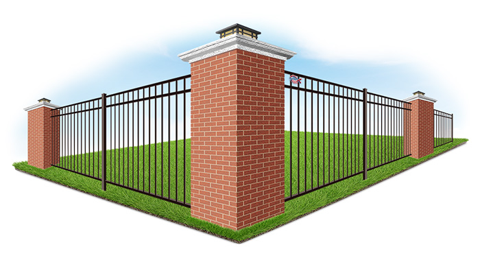 Brick column - Indianapolis Indiana fence contractor