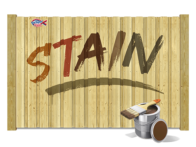 Residential and commercial wood fence pre-staining